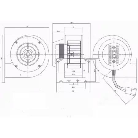 Dmuchawa wentylator NWS-75 z przysłoną