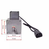 Motoreduktor z silnikiem LINIX YN70-15 i=150 70JB150G10 Do Pieca Podajnika Pelletu - 3