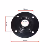 Osłona gumowa motoreduktora EWMAR-NESS APPMd 160 mm do ślimaka żeliwnego Ø40 mm - 2
