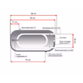 Bojler z podwójną wężownicą 100L z grzałką elektryczną 1,5kW Metalbet - 3