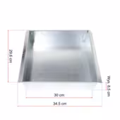 Szuflada popielnik na popiół OCYNK do kotła wym. 30cm x 34,5cm x 8,5cm - 2