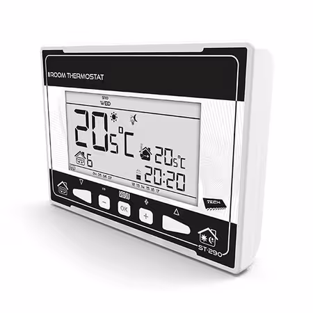 Sterownik ST-290 v2 - Regulator pokojowy dwustanowy, bezprzewodowy