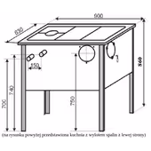 Kuchnia węglowa typu TK2 - 610 z wężownicą - 4