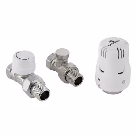 Zestaw termostatyczny 1/2", F-P, prosty