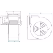 WENTYLATOR RMS-120/40W + kabel DMUCHAWA DO PIECA KOTŁA POL-FANS Oryginalny - 3