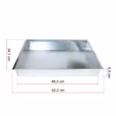 Szuflada popielnik na popiół OCYNK do kotła wym. 52,2 cm x 34,1 cm x 6,5 cm - 2