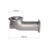 Kolano żeliwne obrotowe do podajników 35-75 kW pancerpol - 2