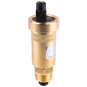 Odpowietrznik automatyczny pionowy PrimoVent G3/8" z Aquastop i zaworem stopowym R1/2"