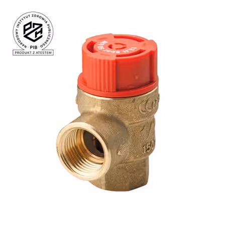 Zawór bezpieczeństwa GW 1/2" 2.5bar