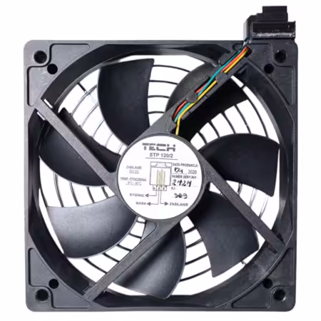 Wentylator Turbina Defro TECH STP/120/2 12VDC Z gniazdem RJ11 Oryginalny