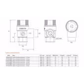 Zawór bezpieczeństwa GW 1/2" 2.5bar - 2