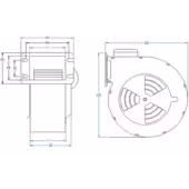 WENTYLATOR RMS-120 + kabel 2mb DMUCHAWA DO KOTŁA POL-FANS Oryginalny - 2