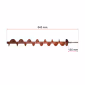 Ślimak 845 mm do podajnika kotła Defro Sigma – napęd ABM, mocowanie na klin - 2