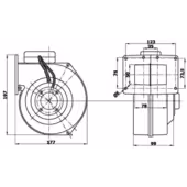 Dmuchawa RVC 12AKR do ELEKTROMET itd. EWMAR-NESS Wentylator Do Kotła Pieca Oryginalna - 3
