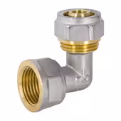 Kolano, kol-dz, PEX-AL-PEX z mosiądzu 16 x 1/2" GW