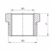 Redukcja Y, mosiądz 3/4" x 1 1/4" - 2