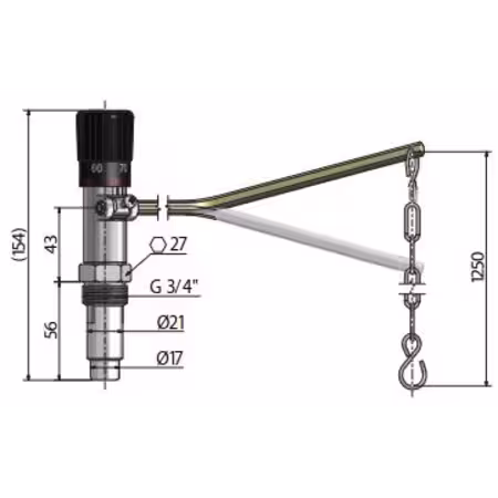 Regulator ciągu Regulus RT4P 3/4"