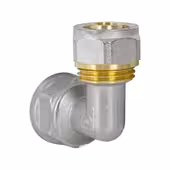 Kolano, kol-dz, PEX-AL-PEX z mosiądzu 16 x 1/2" GW - 3