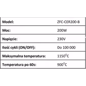 Zapalarka Ceramiczna 200W kipi, venma, Pellas X, Kotłospaw, Kołton - 3