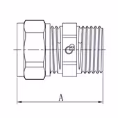 Łącznik, ZŁ-CH, PEX-AL-PEX z mosiądzu 20 x 3/4" GZ - 5