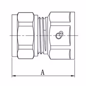 Łącznik, ZŁ-DZ, PEX-AL-PEX z mosiądzu 16 x 1/2" GW - 4