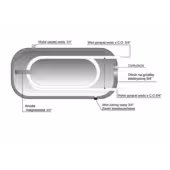 Bojler z podwójną wężownicą 80L z grzałką elektryczną 1,5kW Metalbet - 11