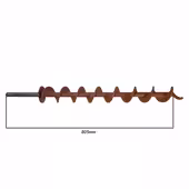 Ślimak Żmijka do Podajnika Pancerpol 17 kW – Stalowy – 805 mm - 8