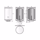 Elektryczny ogrzewacz wody - MISTER - 120L - 2